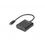 USB grafikos adapteris LANBERG AD-UC-HD-01, juodas, kištukiniai / lizdiniai kontaktai