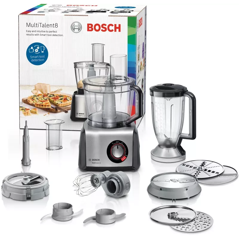 Bosch MC812M865 virtuvės kombainas 1250 W 3,9 L juoda, nerūdijančio plieno
