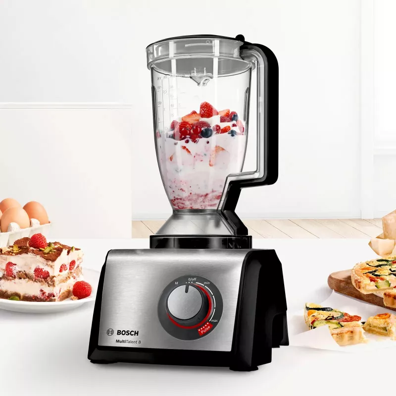 Bosch MC812M865 virtuvės kombainas 1250 W 3,9 L juoda, nerūdijančio plieno