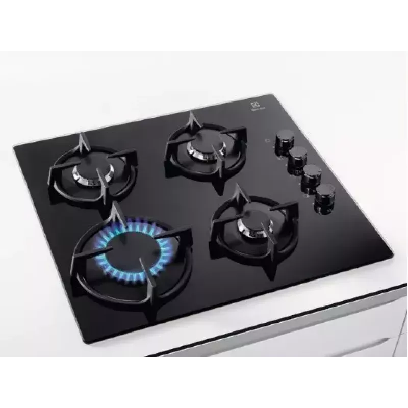 Electrolux EGG6407K Juoda įmontuojama 59 cm dujinė 4 zonų