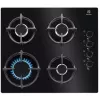 Electrolux EGG6407K Juoda įmontuojama 59 cm dujinė 4 zonų