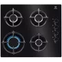 Electrolux EGG6407K Juoda įmontuojama 59 cm dujinė 4 zonų