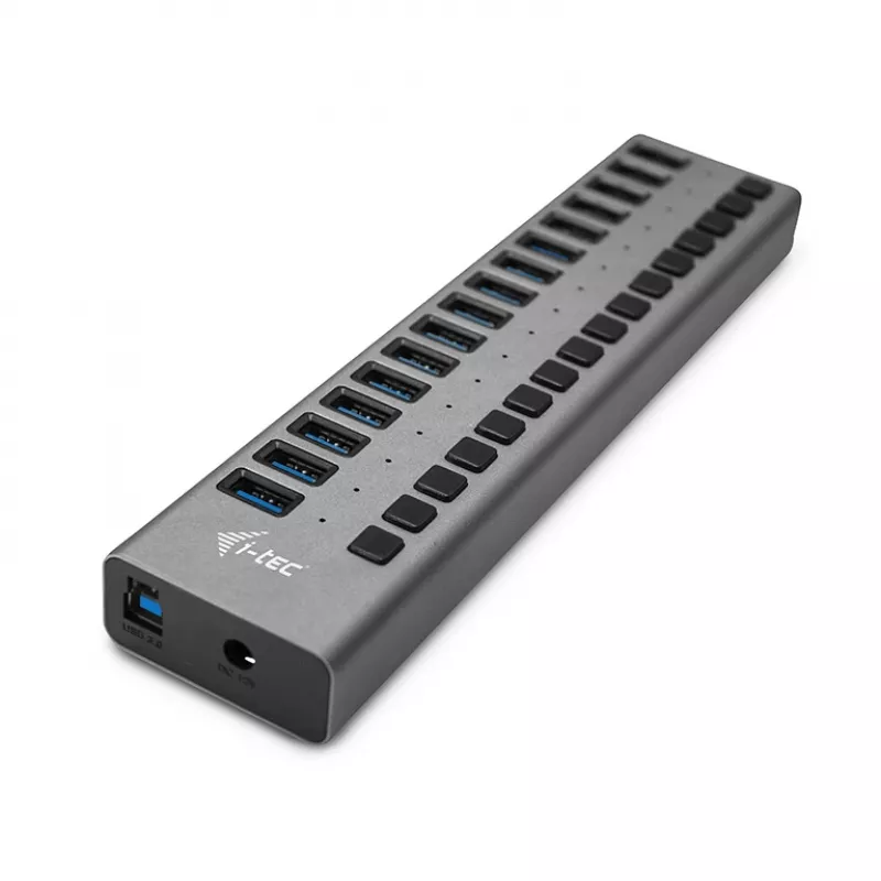 i-tec USB 3.0 įkrovimo šakotuvas 16 prievadų + maitinimo adapteris 90 W
