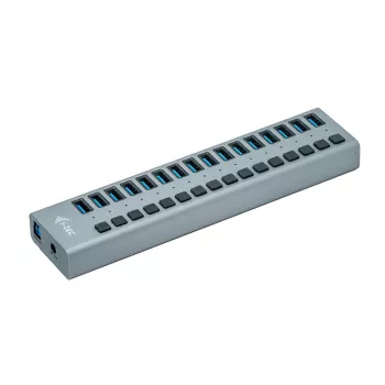 i-tec USB 3.0 įkrovimo šakotuvas 16 prievadų + maitinimo adapteris 90 W