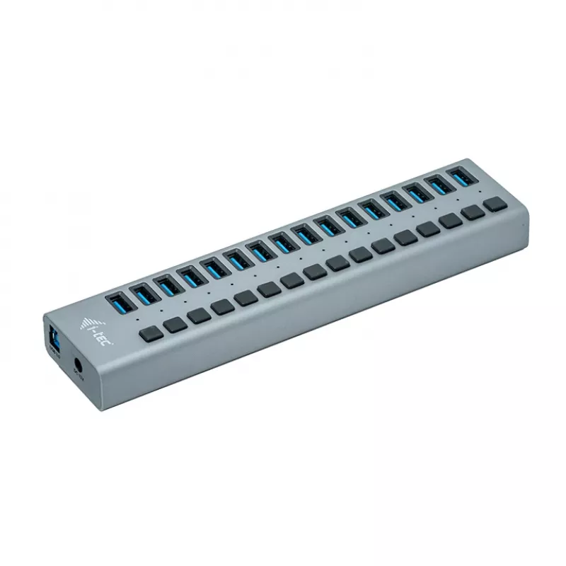 i-tec USB 3.0 įkrovimo šakotuvas 16 prievadų + maitinimo adapteris 90 W
