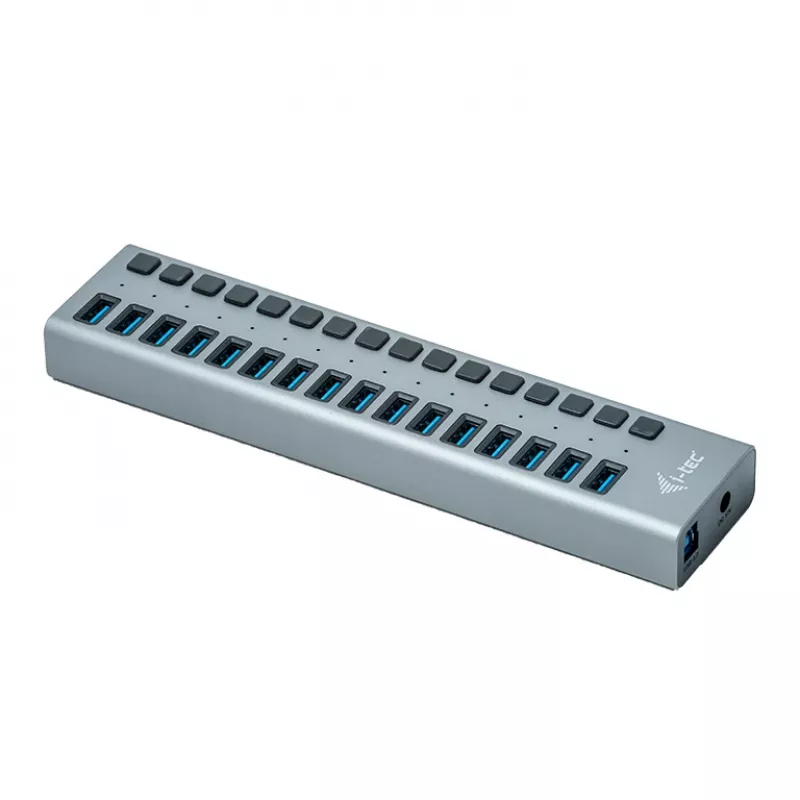i-tec USB 3.0 įkrovimo šakotuvas 16 prievadų + maitinimo adapteris 90 W
