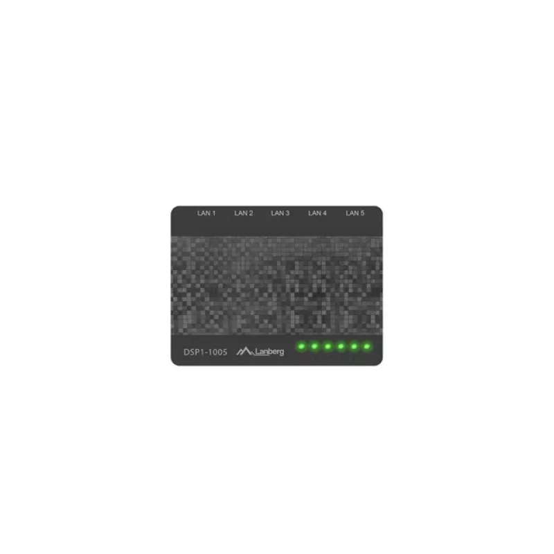 LANBERG Switch Dsp1-1005 5x 1gb/s Nevaldomas Gigabit Ethernet Stalinis Komutatorius 5v