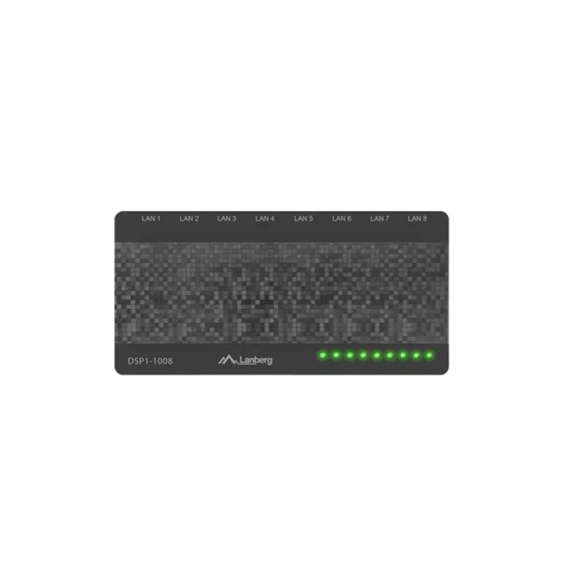 LANBERG Switch Dsp1-1008 8x 1gb/s Nevaldomas Gigabit Ethernet stalinis 5V