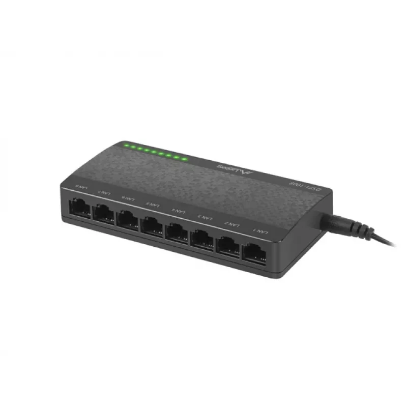 LANBERG Switch Dsp1-1008 8x 1gb/s Nevaldomas Gigabit Ethernet stalinis 5V