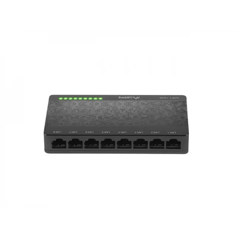 LANBERG Switch Dsp1-1008 8x 1gb/s Nevaldomas Gigabit Ethernet stalinis 5V
