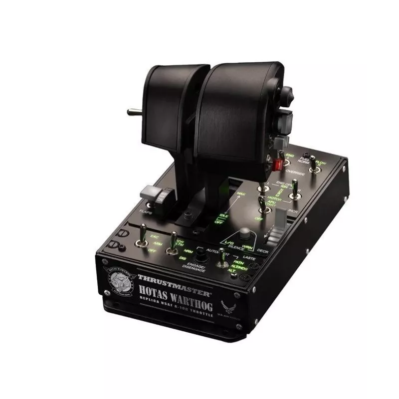 Thrustmaster HOTAS Warthog dvigubi droseliai, juodi, USB, skrydžio simuliatorius, PC