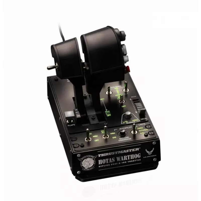 Thrustmaster HOTAS Warthog dvigubi droseliai, juodi, USB, skrydžio simuliatorius, PC