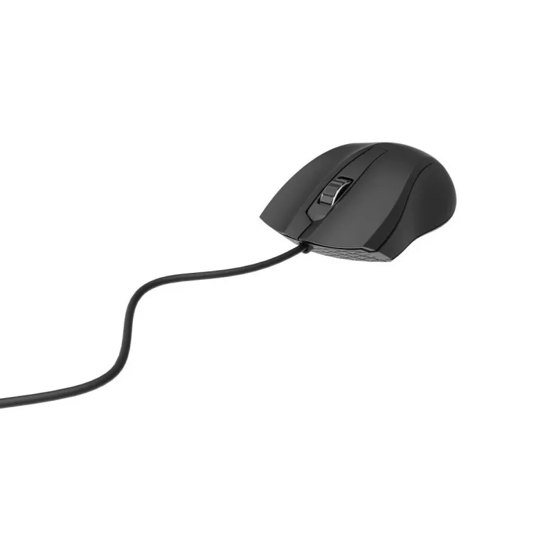 Laidinė abiem rankoms tinkama optinė pelė Gembird MUS-3B-01 — USB Type-A, 1000 DPI, 3 mygtukai, juoda