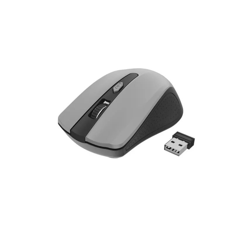 GEMBIRD belaidė optinė pelė MUSW-4B-04-BG - 4 mygtukų juoda / kosminė pilka