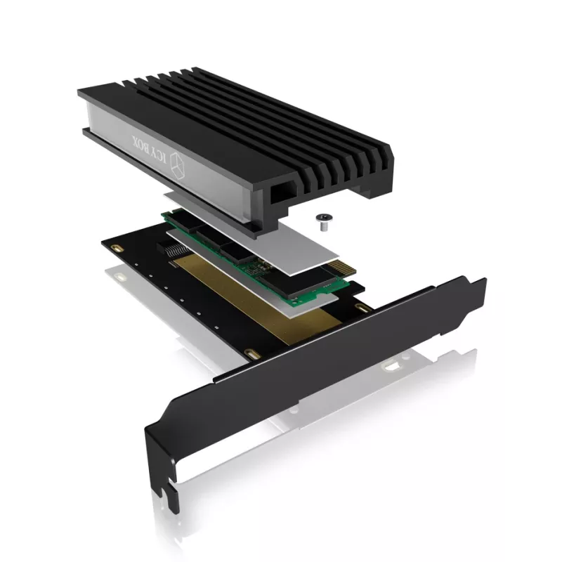 ICY BOX IB-PCI214M2-HSL sąsajos kortelės / adapteris Vidinis M.2