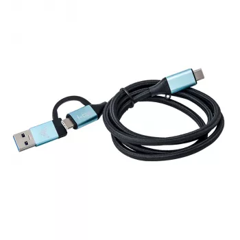 USB-C laidas su USB-C prie USB-C ir integruotu USB 3.0 adapteriu i-tec C31USBCACBL