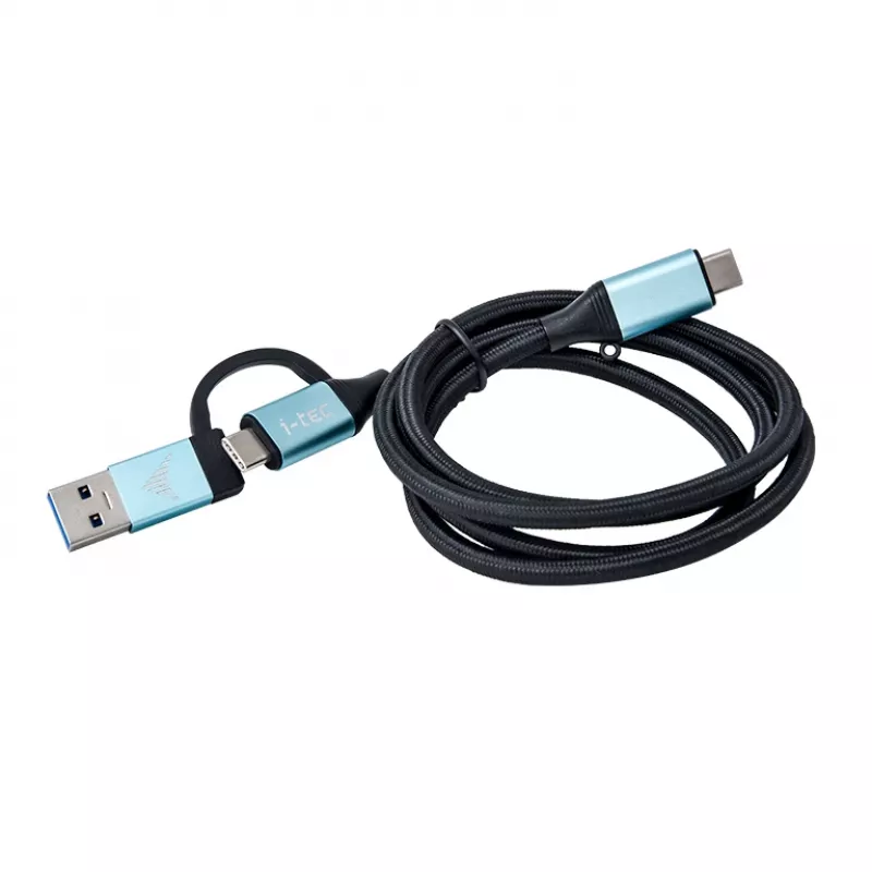 USB-C laidas su USB-C prie USB-C ir integruotu USB 3.0 adapteriu i-tec C31USBCACBL