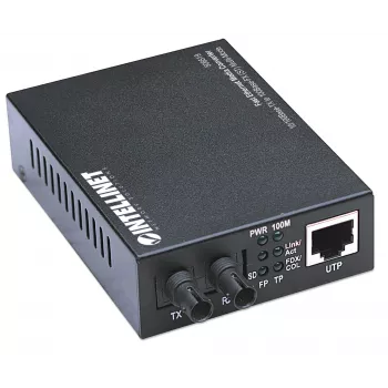 Intellinet Fast Ethernet Media Converter, 10/100Base-Tx į 100Base-Fx (ST) kelių režimų, 2 km (1,24 mylios)