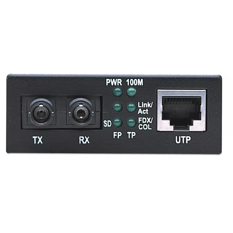 Intellinet Fast Ethernet Media Converter, 10/100Base-Tx į 100Base-Fx (ST) kelių režimų, 2 km (1,24 mylios)