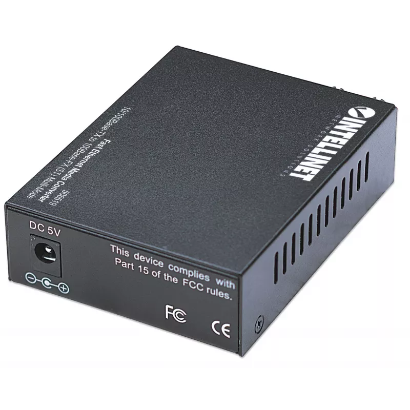 Intellinet Fast Ethernet Media Converter, 10/100Base-Tx į 100Base-Fx (ST) kelių režimų, 2 km (1,24 mylios)