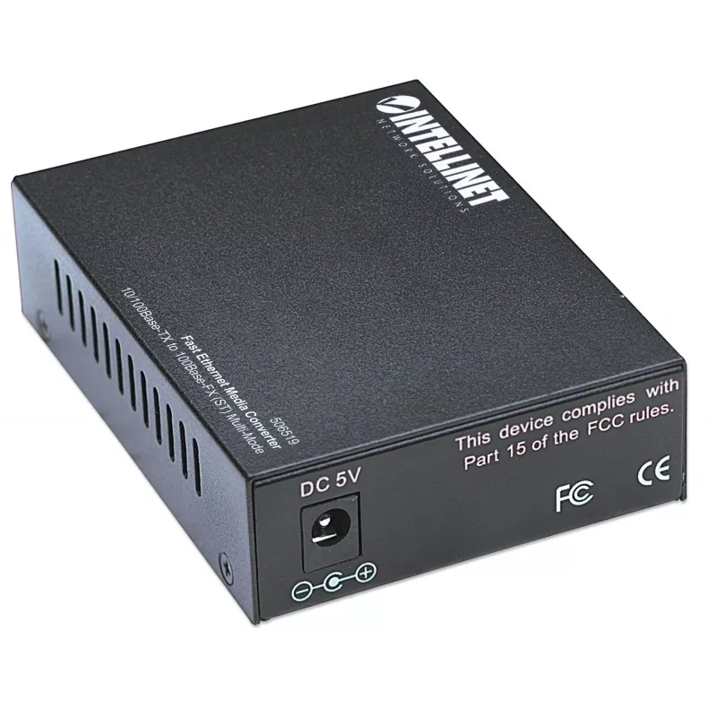 Intellinet Fast Ethernet Media Converter, 10/100Base-Tx į 100Base-Fx (ST) kelių režimų, 2 km (1,24 mylios)