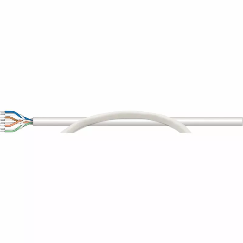 Intellinet tinklo birūs Cat6 kabelis, 23 AWG, vientisas laidas, 305 m, pilkas, CCA, U/UTP, dėžė