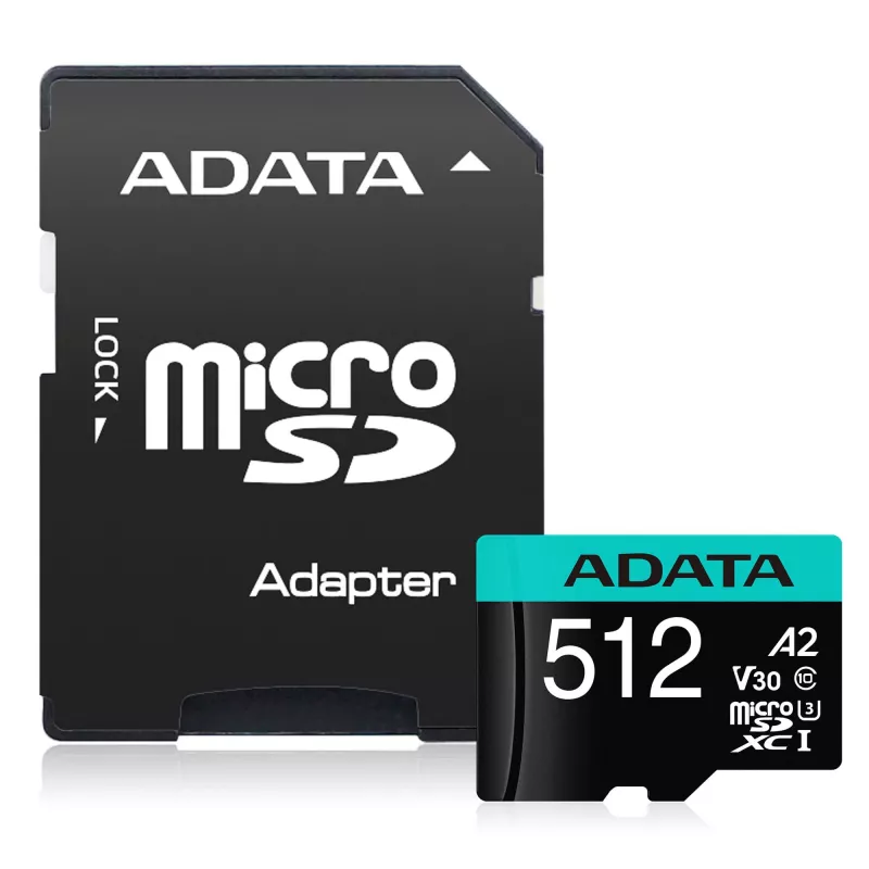 Flash atmintinė ADATA 512 GB MicroSDXC Class 10 Premier Pro
