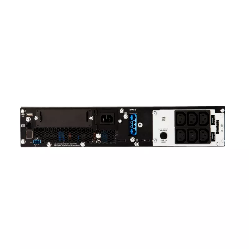 APC Smart-UPS On-Line, 1500VA/1500W, Rackmount 2U, 230V, 6x C13 IEC lizdai, SmartSlot, prailgintas veikimo laikas, su bėgių komplektu