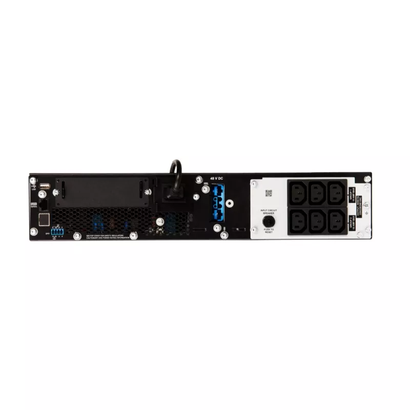 APC Smart-UPS On-Line, 1500VA/1500W, Rackmount 2U, 230V, 6x C13 IEC lizdai, SmartSlot, prailgintas veikimo laikas, su bėgių komplektu