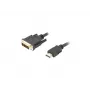 Vaizdo kabelio adapteris LANBERG HDMI A tipo (kištukas) į DVI-D (kištukas), 1,8 m, juodas, maks. raiška 1920x1200