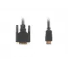 Vaizdo kabelio adapteris LANBERG HDMI A tipo (kištukas) į DVI-D (kištukas), 1,8 m, juodas, maks. raiška 1920x1200