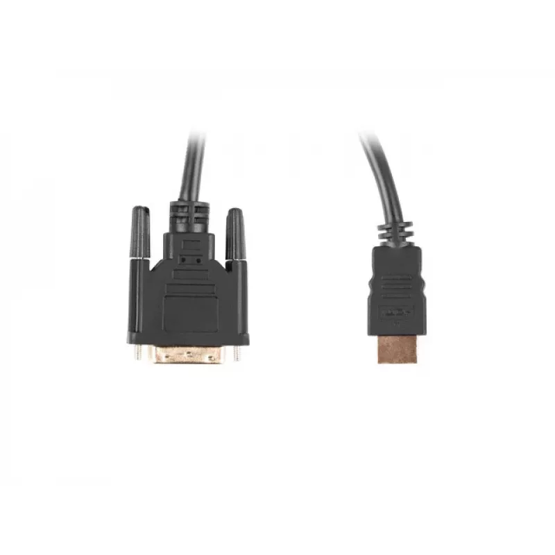 LANBERG Hdmi(m)->DVI-d(m)(24+1) kabelis Dual Link With Gold-plated 4k Jungtys - 1.8m Juoda