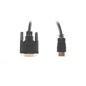 LANBERG Hdmi(m)->DVI-d(m)(24+1) kabelis Dual Link With Gold-plated 4k Jungtys - 3m Juoda