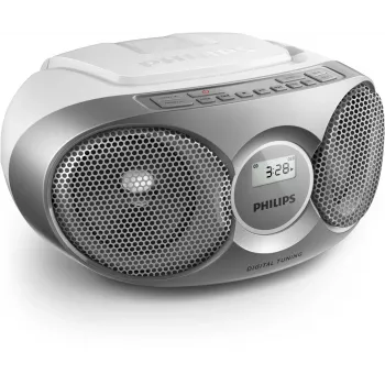 Philips AZ215S/12 nešiojamoji stereo sistema 3 W FM Sidabrinė