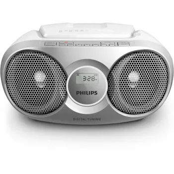 Philips AZ215S/12 nešiojamoji stereo sistema 3 W FM Sidabrinė