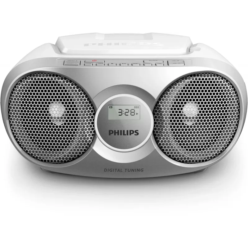 Philips AZ215S/12 nešiojamoji stereo sistema 3 W FM Sidabrinė