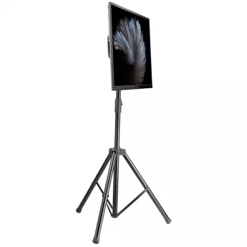 Manhattan Tripod Floor Mount for TV & Monitors, Stand Assembly, For screens: 37 inch to 65 inch, VESA compatibility: all between 200x200 to 600x400mm - check the dimensions of the four mounting holes on back of screen to ensure it fits, Max 35kg, Juoda, LFD, Bracket
