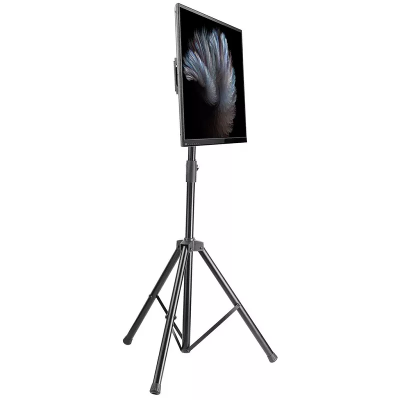 Manhattan Tripod Floor Mount for TV & Monitors, Stand Assembly, For screens: 37 inch to 65 inch, VESA compatibility: all between 200x200 to 600x400mm - check the dimensions of the four mounting holes on back of screen to ensure it fits, Max 35kg, Juoda, LFD, Bracket