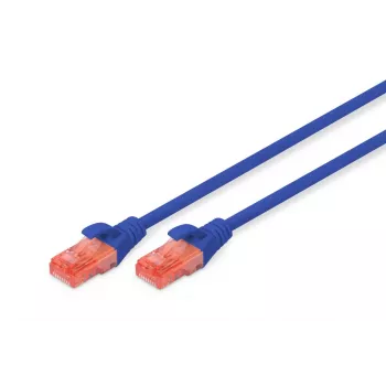 DIGITUS Professionalus komutacinis kabelis - CAT6 - U/UTP - Snagless - 5 m - Mėlynas
