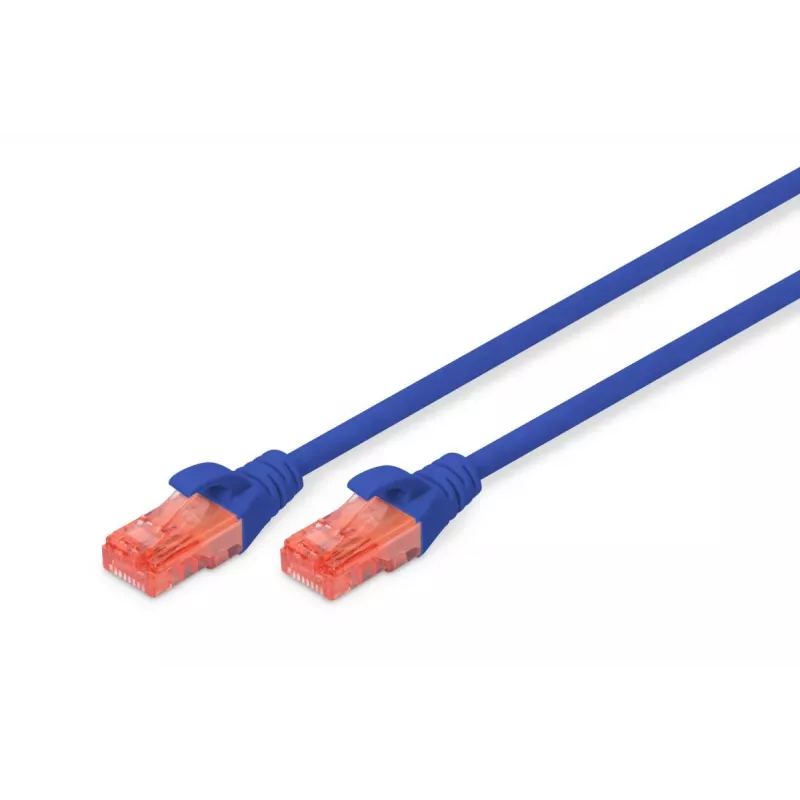DIGITUS Professionalus komutacinis kabelis - CAT6 - U/UTP - Snagless - 5 m - Mėlynas