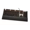 Laidinė mechaninė žaidimų klaviatūra IBOX AURORA K-4 — QWERTY, 108 klavišai, reguliuojamas LED foninis apšvietimas, atspari vandeniui, USB, 1,6 m laidas