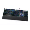 Laidinė mechaninė žaidimų klaviatūra IBOX AURORA K-4 — QWERTY, 108 klavišai, reguliuojamas LED foninis apšvietimas, atspari vandeniui, USB, 1,6 m laidas