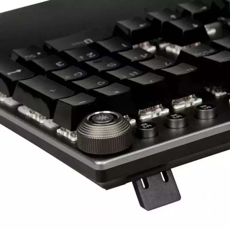 Laidinė mechaninė žaidimų klaviatūra IBOX AURORA K-4 — QWERTY, 108 klavišai, reguliuojamas LED foninis apšvietimas, atspari vandeniui, USB, 1,6 m laidas