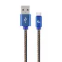 GEMBIRD Premium Jeans (denim) Type-C USB kabelis su metalinėmis jungtimis, 1 m, mėlynas