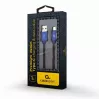GEMBIRD Premium Jeans (denim) Type-C USB kabelis su metalinėmis jungtimis, 1 m, mėlynas