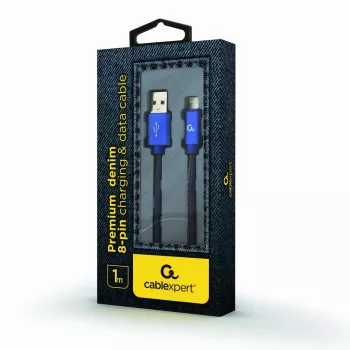 Lightning laidas Cablexpert CC-USB2J-AMLM-1M-BL