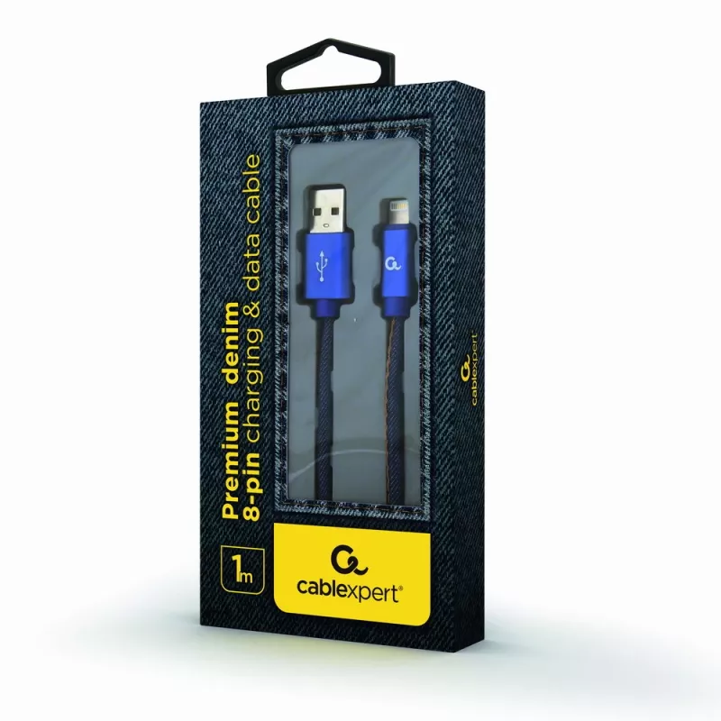 Lightning laidas Cablexpert CC-USB2J-AMLM-1M-BL