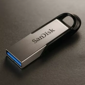 WESTERN DIGITAL SanDisk Ultra Flair - 256GB USB atmintinė - USB 3.0 - juoda / sidabrinė