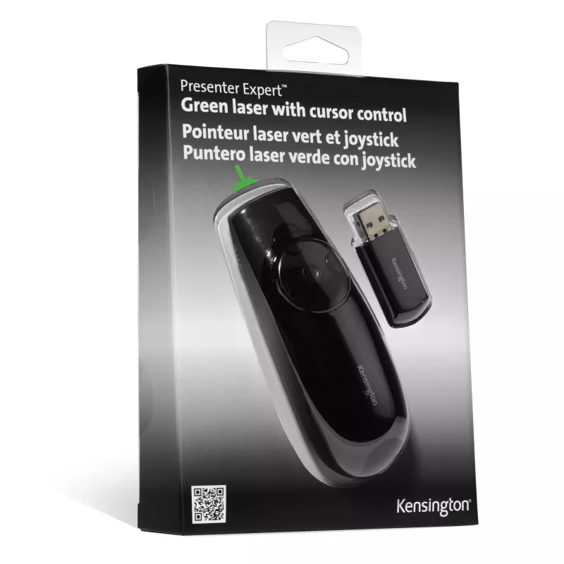 Kensington Presenter Expert Wireless Cursor Control su žaliu lazeriu