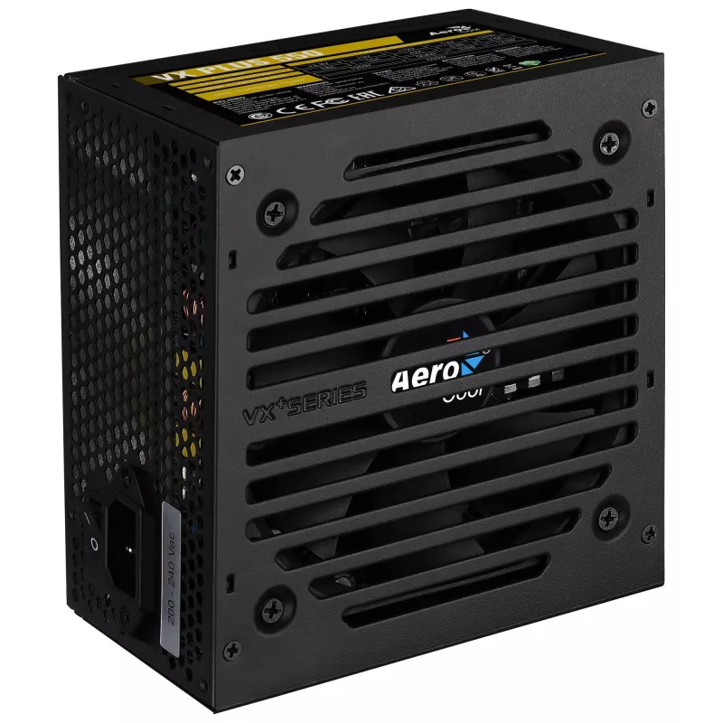 Aerocool VX PLUS 650 maitinimo blokas 650 W 20+4 kontaktų ATX juodas